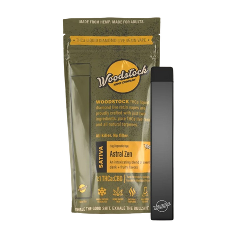 Woodstock THCa Liquid Diamond Live Resin 2.0g Disposable