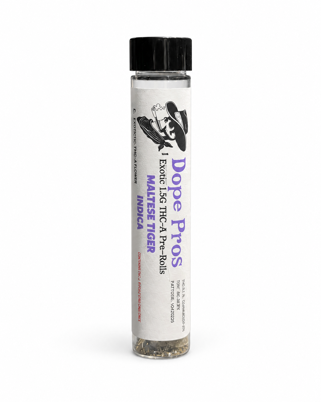 Maltese Tiger Dope Pros 3G Preroll - 2 ct